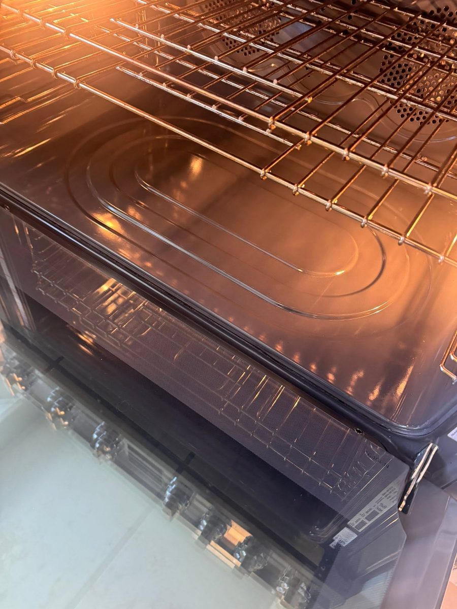 Oven interior after Tidy Sparkles cleaning